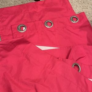 Curtains bright pink 42x84 inches long 2 panels